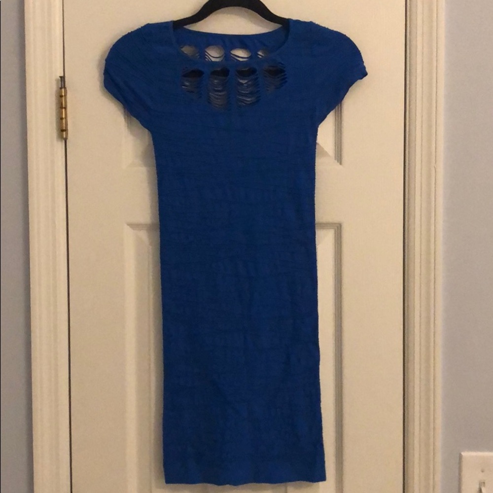 Bebe textured body con dress